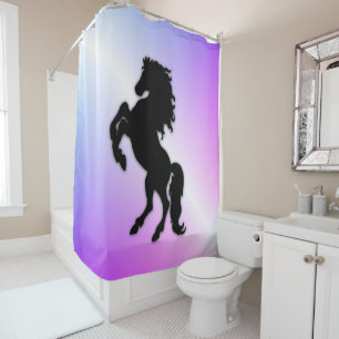 Black Stallion on Purple