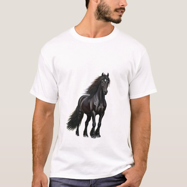Black Stallion's Majesty T-Shirt (Front)