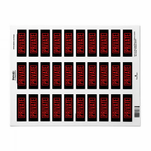 Black Stamped Private Label