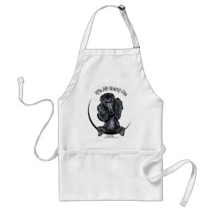 Black Standard Poodle IAAM Apron