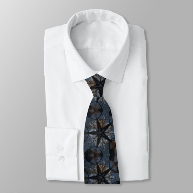 Black star art tie (Tied)