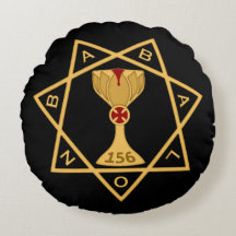 Black Star de Babalon Gold Logo Coussin