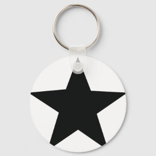 black star icon keychain