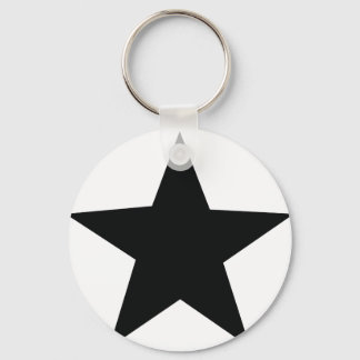 black star icon keychain