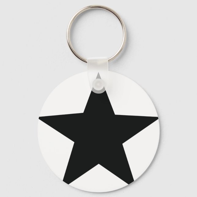 black star icon keychain (Front)