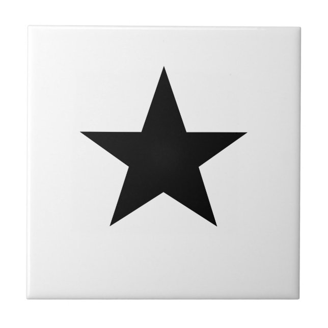 Black Star Tile (Front)