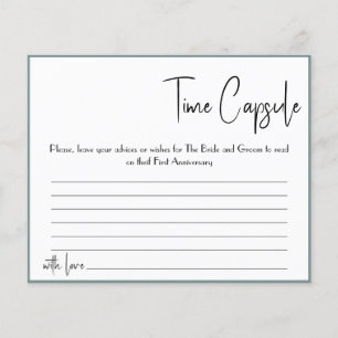 Black Starburst Time Capsule Advice Card