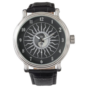 Black Starburst Yin Yang Watch