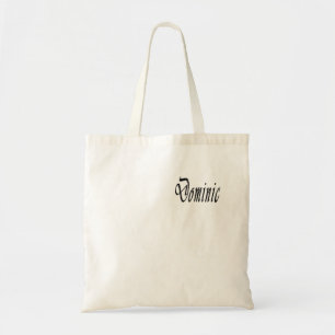 Black Starry Dominic, Name, Budget Totebag Tote Bag