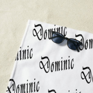 Black Starry Dominic Nom, Serviette de plage