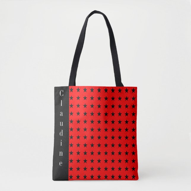 Black Stars & Any Colour Background Tote (Front)
