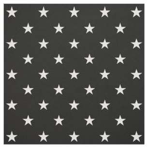 Black Stars Fabric