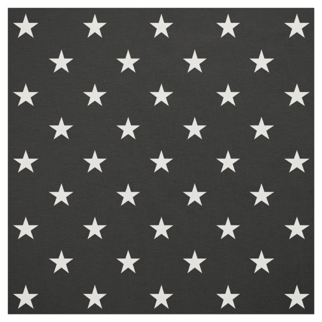 Black Stars Fabric (Swatch)