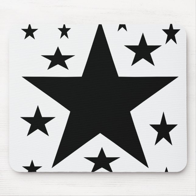 Black Stars mouse pad (Front)