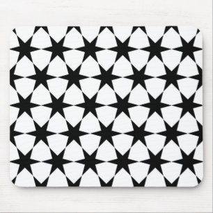 BLACK STARS MOUSE PAD
