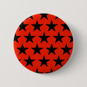 Black Stars pattern 2 Inch Round Button