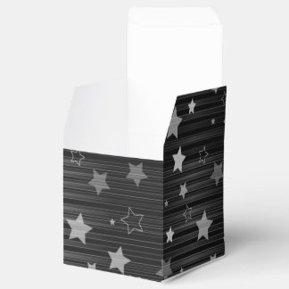 Black Stars Pattern Favor Box