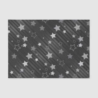 Black Stars Pattern Tissue Paper