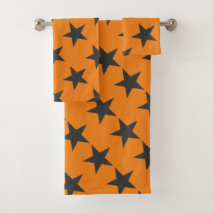 Black Stars sur Citrouille Orange