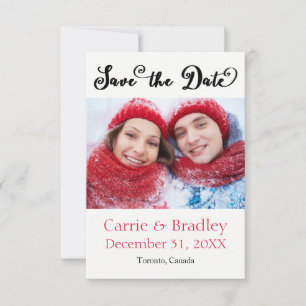 Black Starstruck Confetti - 3x5 Save the Date
