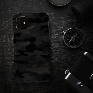 Black Stealth Camo Case-Mate iPhone 14 Case