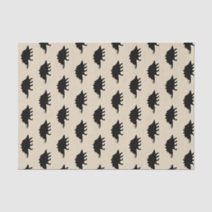 Black Stegosaurus Dinosaurs Print Tissue Paper