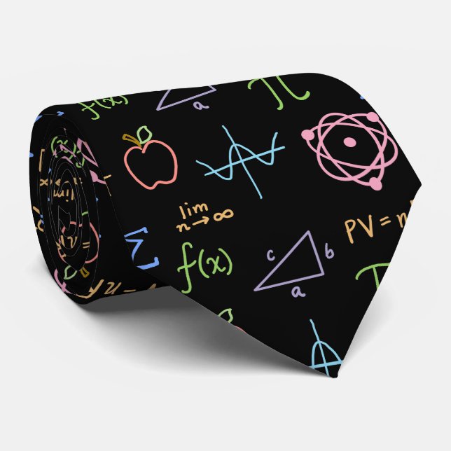 Black STEM Neck Tie (Rolled)