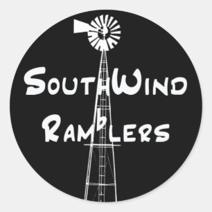 Black Sticker White Horizontal Text