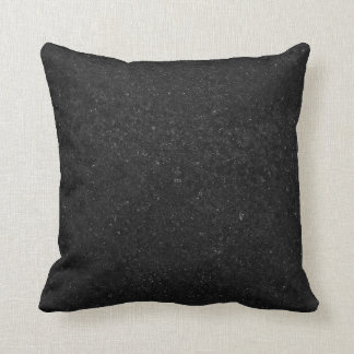 Black Stone Print Texture Pattern Throw Pillow