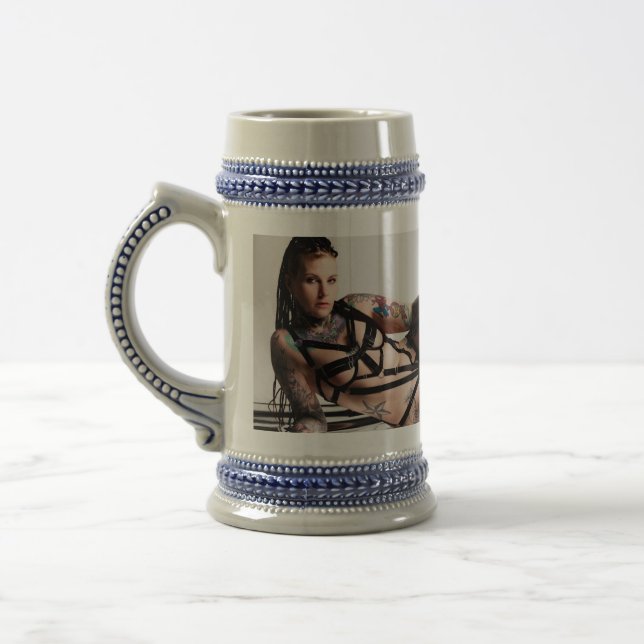 Black Strappy Coffee Mug (Left)
