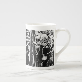 Black Strawberry Bone China Porcelain Mug
