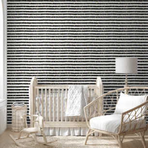 Black Stripe and Gold Confetti  Wallpaper