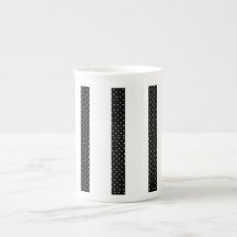 Black Stripe Porcelain Mug