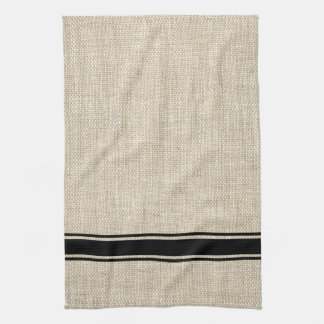Black Striped Kitchen Towel