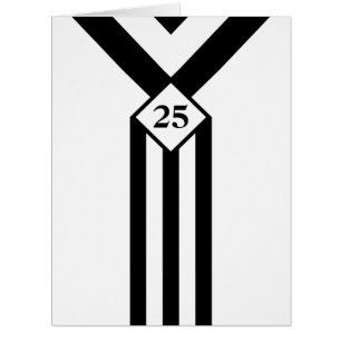 Black Stripes and Chevrons with Monogram on White