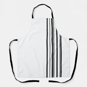 Black stripes apron