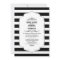 Black Stripes Ascot Chic Bridal Shower Invites