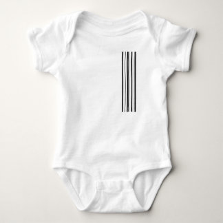 Black stripes baby bodysuit