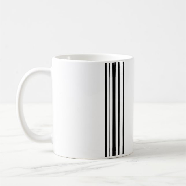 Black stripes coffee mug (Left)