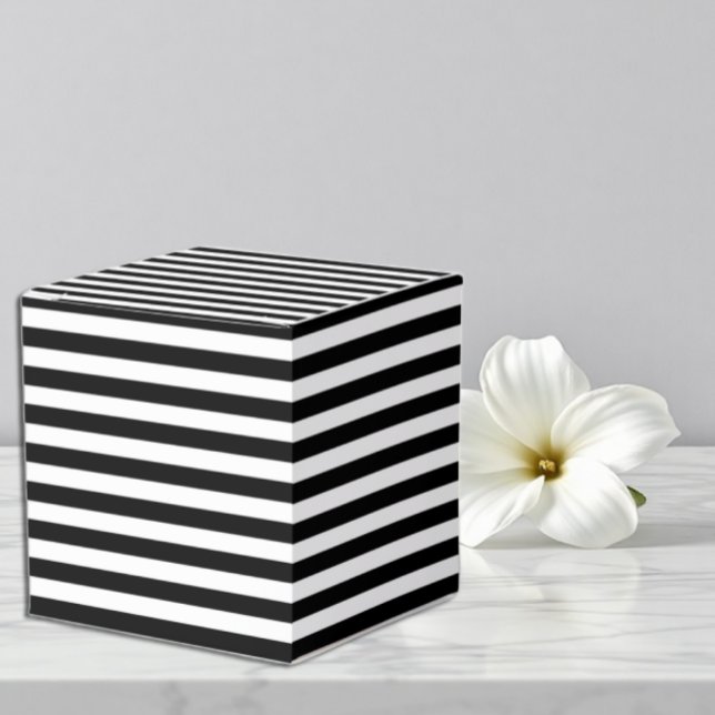 Black Stripes Favor Box (Creator Uploaded)