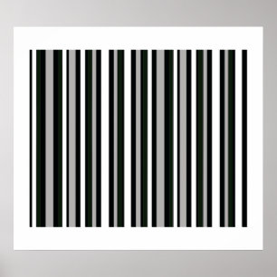 Black stripes for walls poster