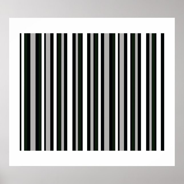 Black stripes for walls poster (Front)