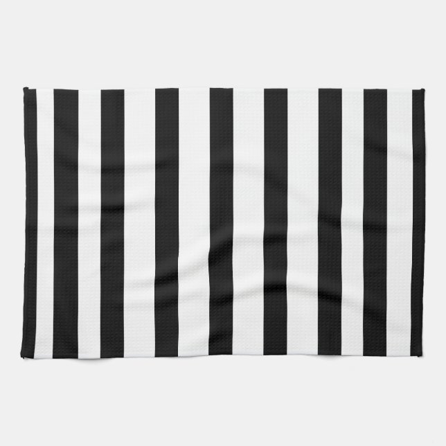 Black Stripes Kitchen Towel (Horizontal)