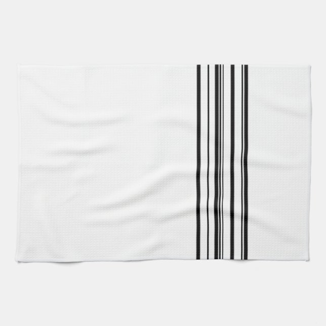 Black stripes kitchen towel (Horizontal)