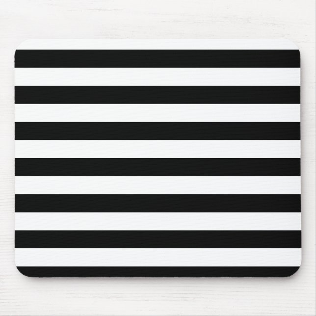 Black Stripes Mouse Pad (Front)