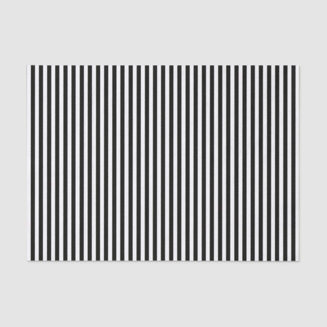 Black Stripes pattern - Customizable background Tissue Paper (Front)