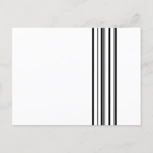 Black stripes postcard