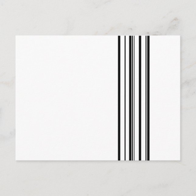 Black stripes postcard (Front)