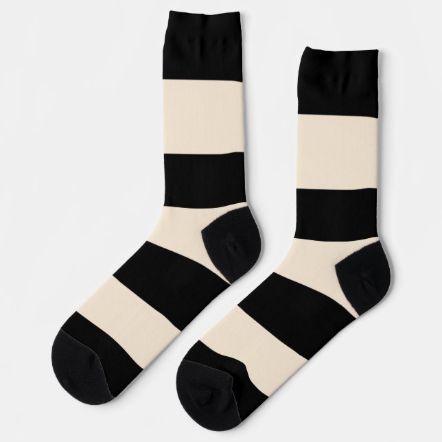 Black Stripes Socks (Left)