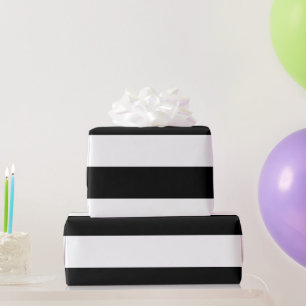Black Stripes Wrapping Paper